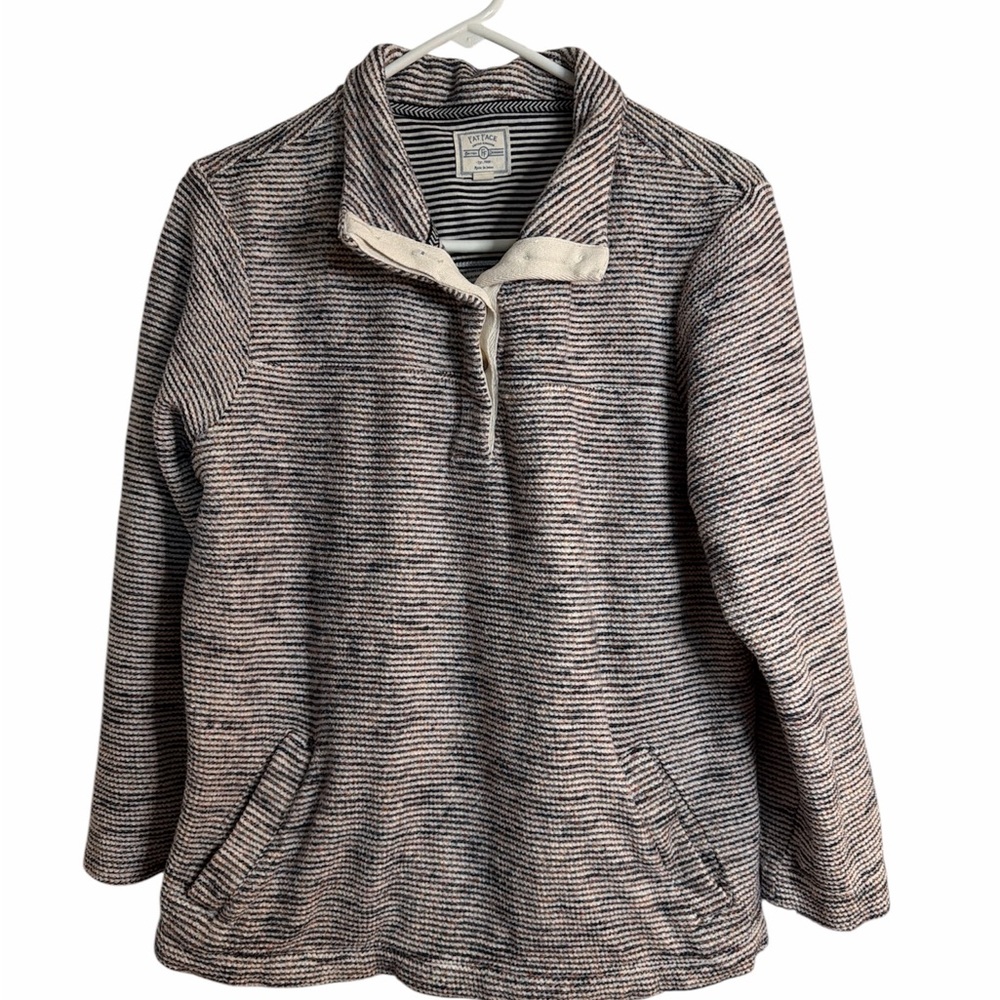Fat Face Black and White Cowl Neck Sweater